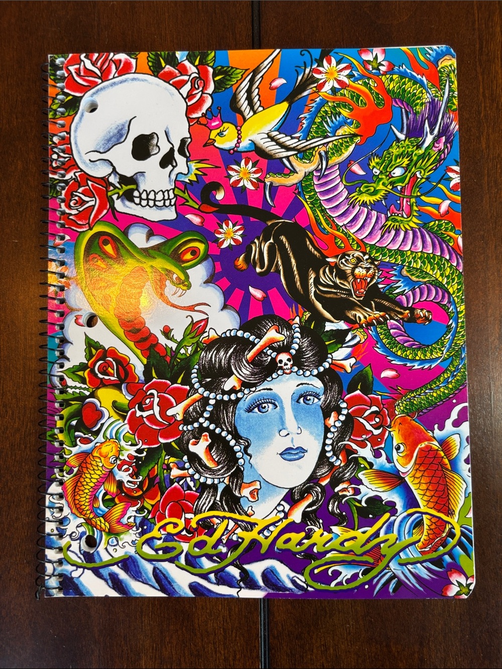 Ed Hardy Collectible Spiral Notebooks School Supplies Office